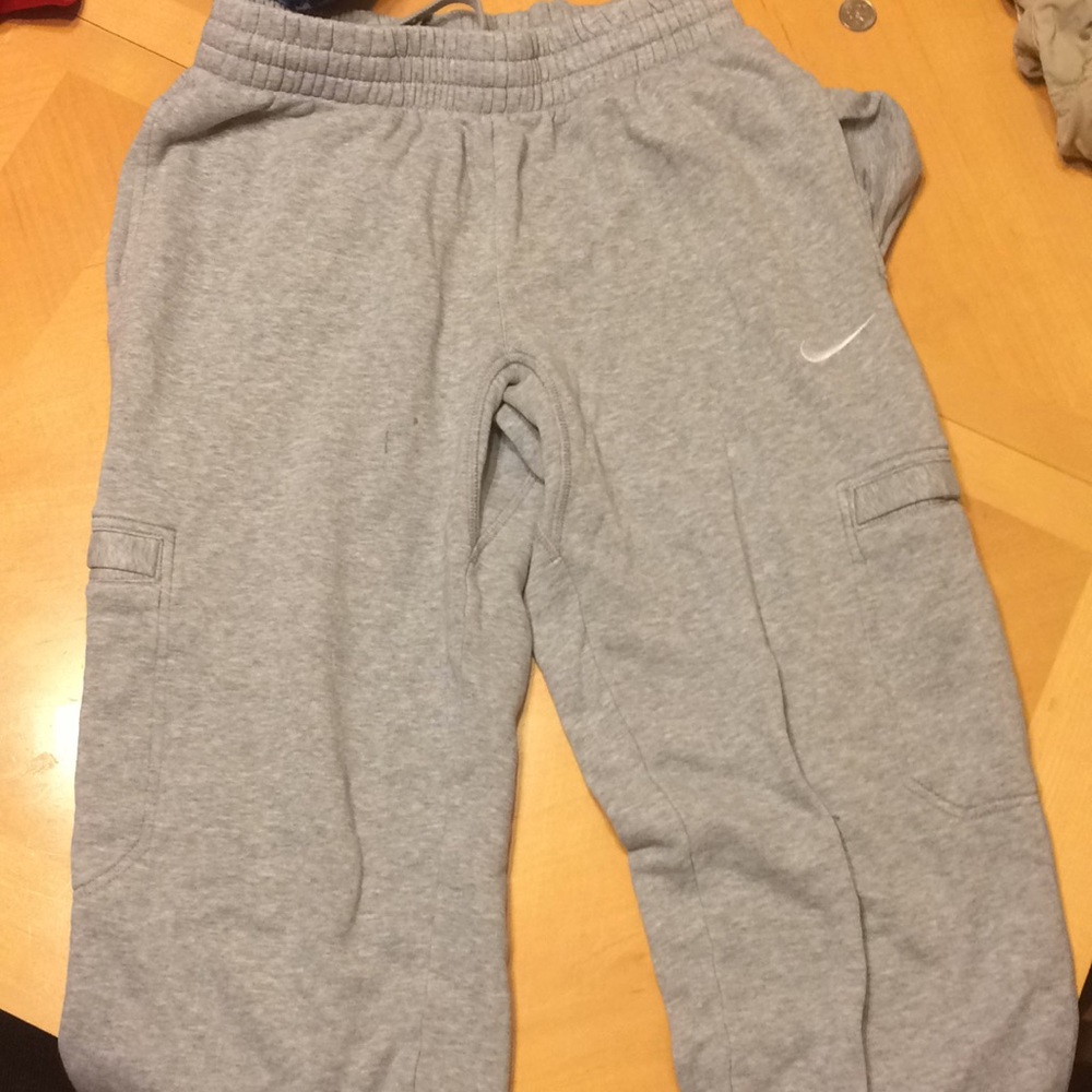 Gray Nike sweatpants